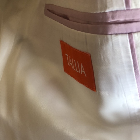 Tallia Mens Linen Blazer Combo Floral Slim-Fit Jacket Size 40S - Picture 7 of 8